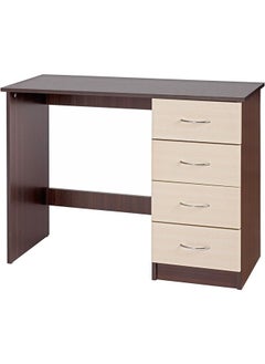 Alpha Supreme Effect Dressing Table Wood Dark Walnut 72 x 99 x 39.5 cm