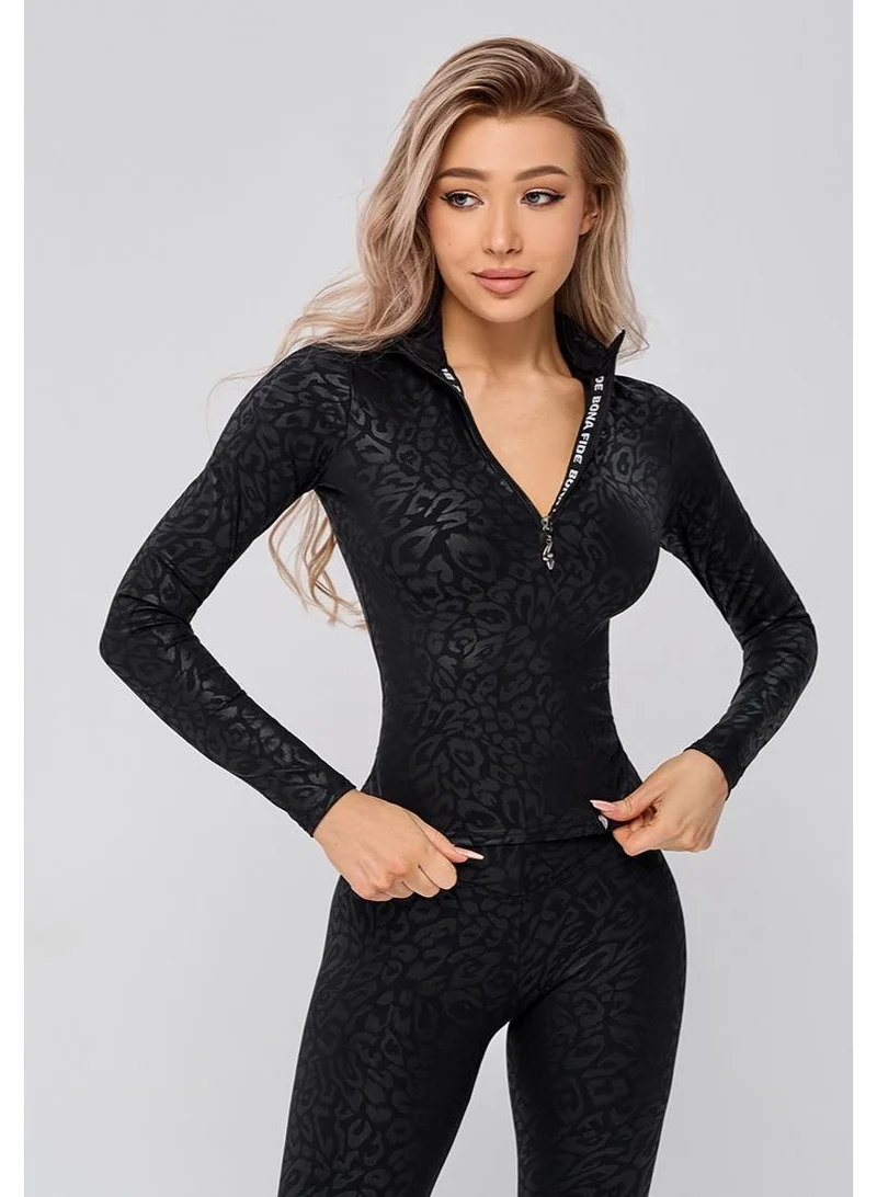 Bona Fide Rashguard Black Panthera Rashguard Panthera Crop Gym T-Shirt for Women for Women | Best Price UAE