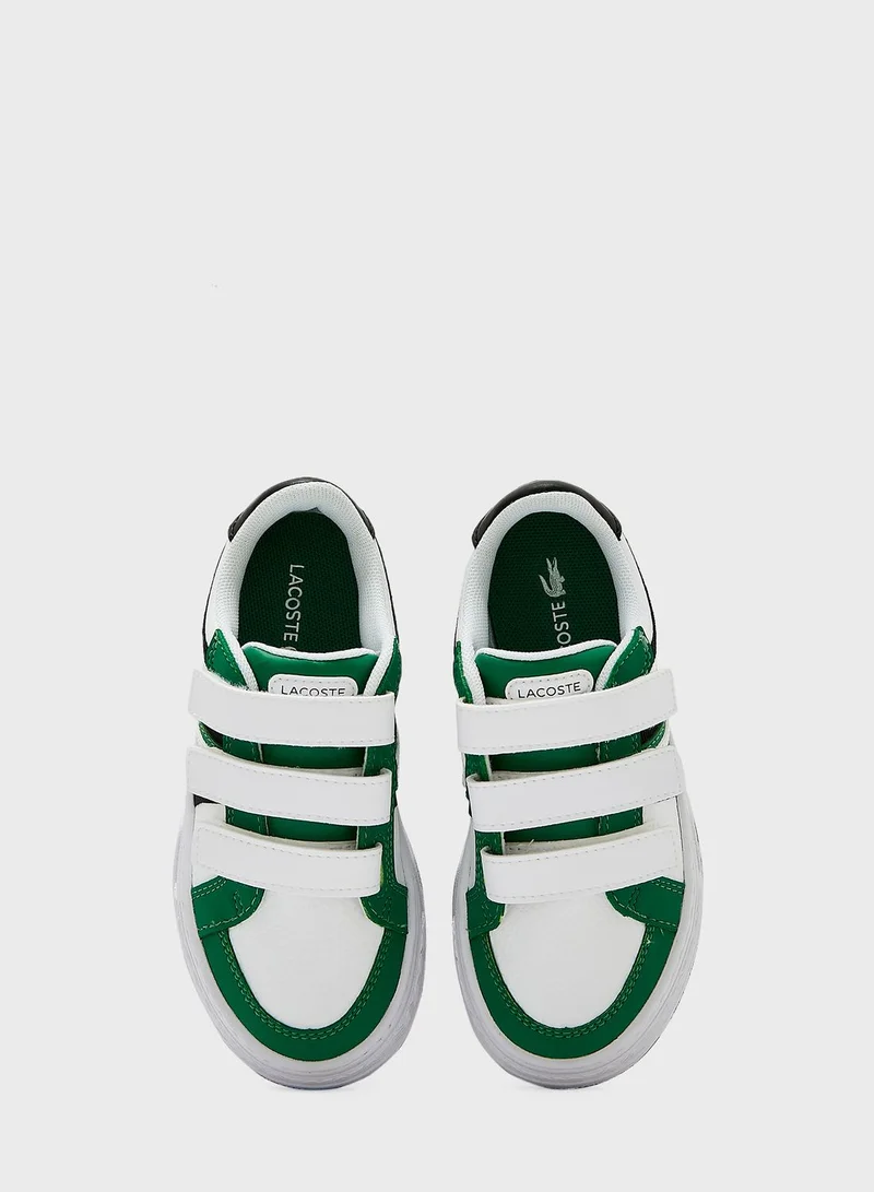 LACOSTE Kids Velcro Court Sneakers