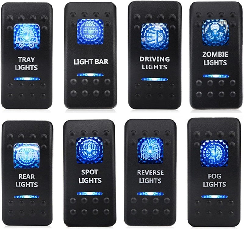 Wivplex 8X Waterproof Car Light Toggle Switch Panel - Image 1