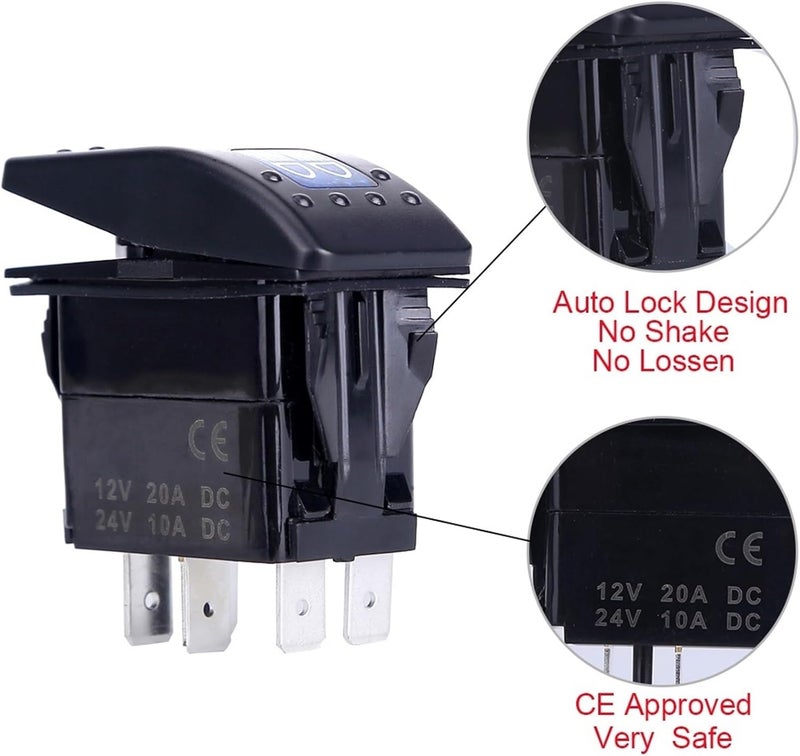 Wivplex 8X Waterproof Car Light Toggle Switch Panel - Image 4