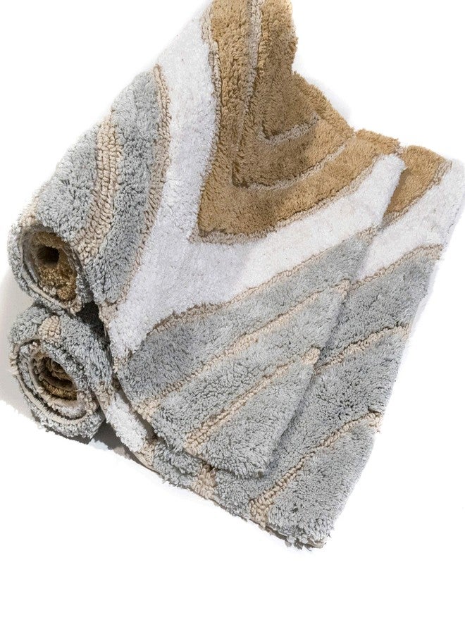 Chesapeake Davenport 2 Pc. Tan Bath Rug Set 44800 (21"x34" & 24"x 40") - Image 5
