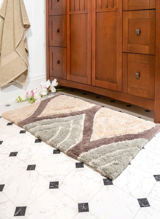 Chesapeake Davenport 2 Pc. Tan Bath Rug Set 44800 (21"x34" & 24"x 40") - Image 4