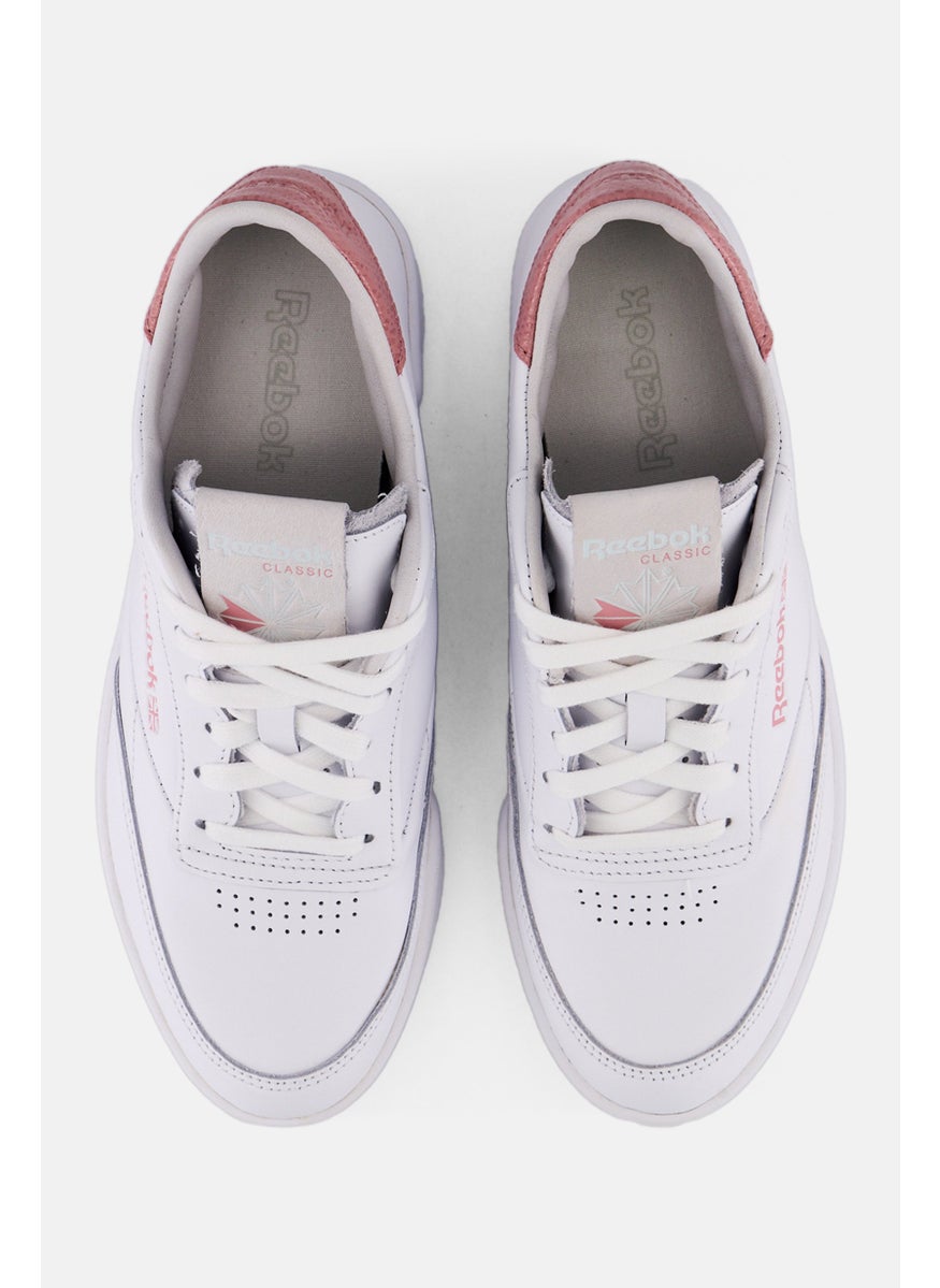 Reebok Women Club C Lace Up Outdoor Shoes, White  - Image 3