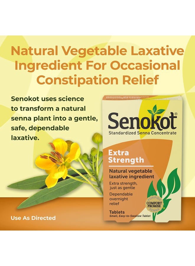 Senokot Extra Strength, 12 Tablets, Natural Vegetable Laxative Ingredient for Gentle Dependable Overnight Relief of Occasional Constipation - Image 3