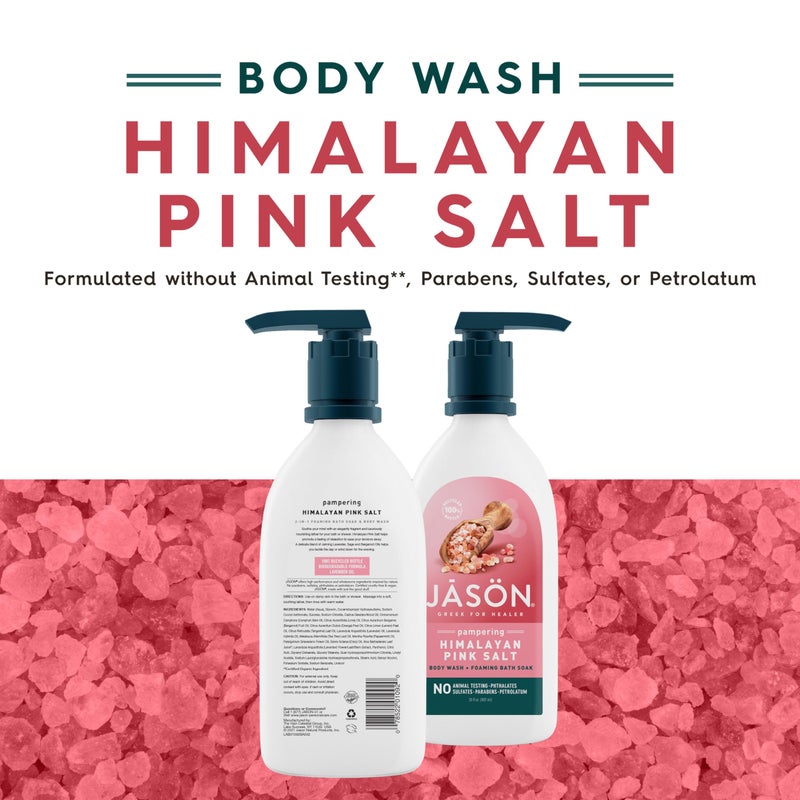 JASON Himalayan Pink Salt Pampering Body Wash, For a Gentle Feeling Clean, 30 Fluid Ounces - Image 2