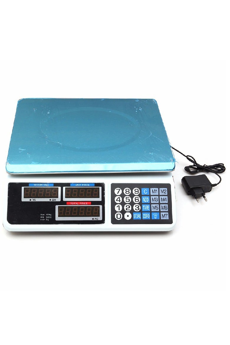 DubaiGallery Digital price scale with LCD display for commercial food counting, scale scale for retail, farmers and markets - Image 2