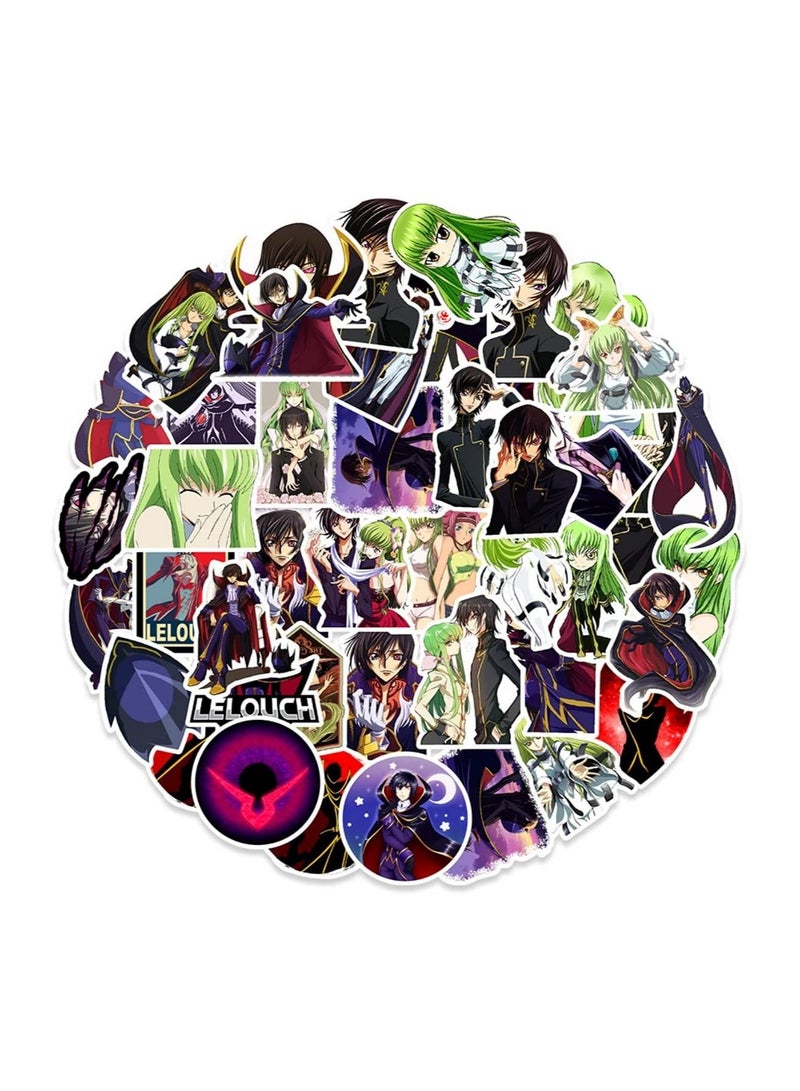 Inder 50pcs Lelouch Token of Rebel Anime Stickers DIY Stationery Mobile Phone PS4 Guitar Cartoon Classic Sticker - Image 1