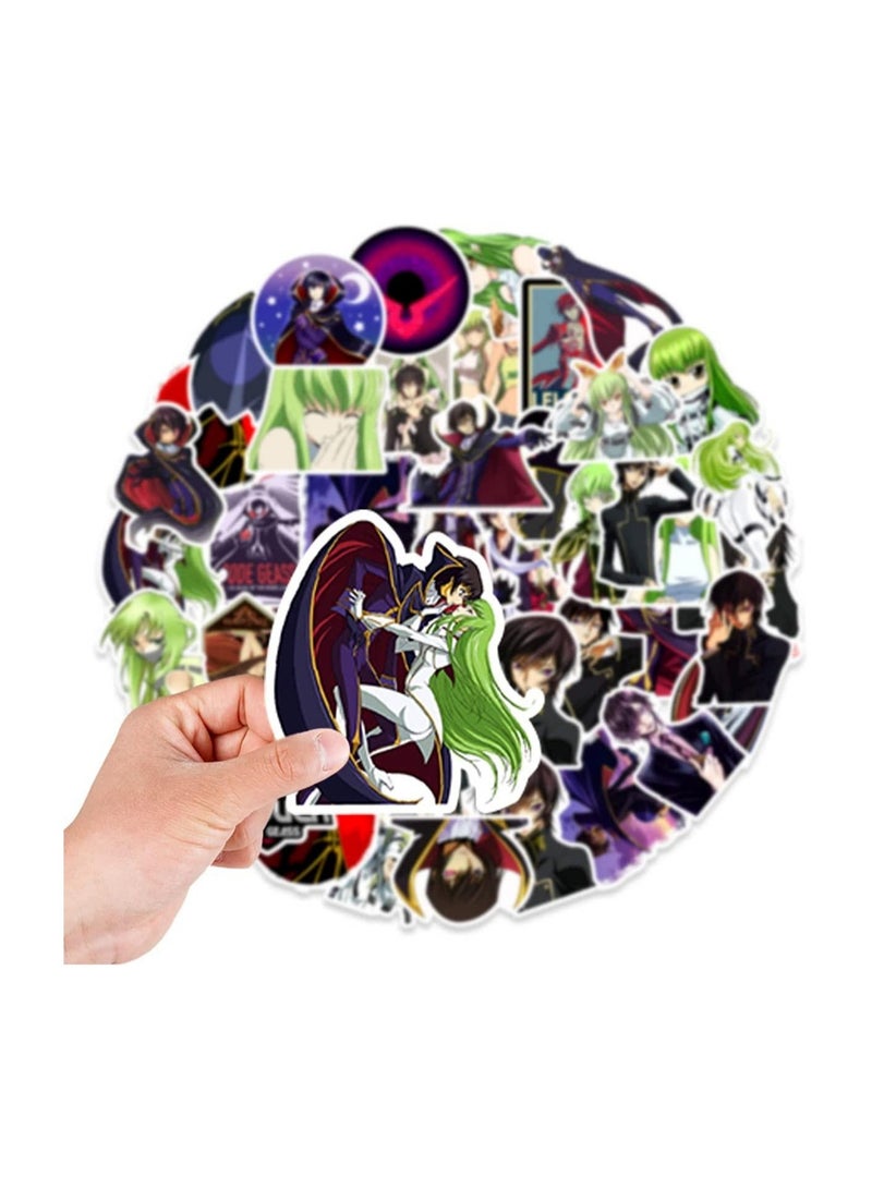 Inder 50pcs Lelouch Token of Rebel Anime Stickers DIY Stationery Mobile Phone PS4 Guitar Cartoon Classic Sticker - Image 2