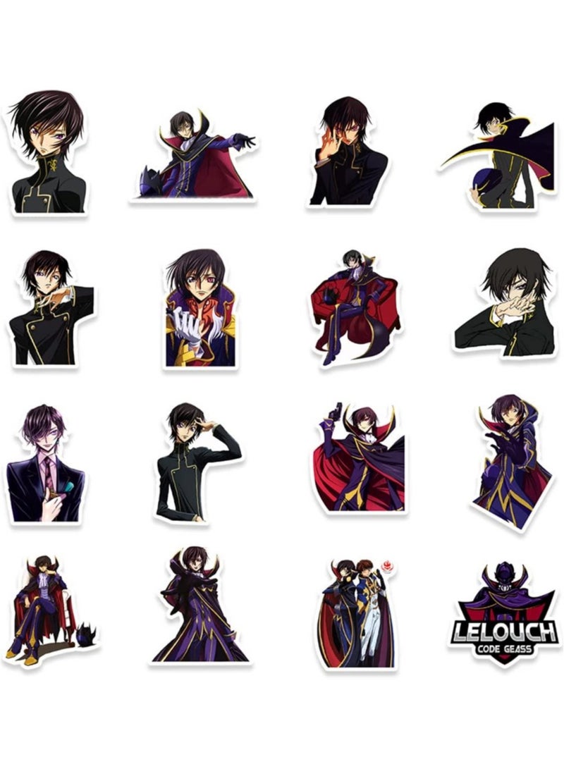 Inder 50pcs Lelouch Token of Rebel Anime Stickers DIY Stationery Mobile Phone PS4 Guitar Cartoon Classic Sticker - Image 3