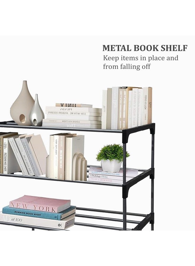 SANAMSTORE Multipurpose Heavy Duty Bookshelf Metal Book/Shoe/Cloth Rack for Home & Anywhere Use (7 Layer) - Image 3