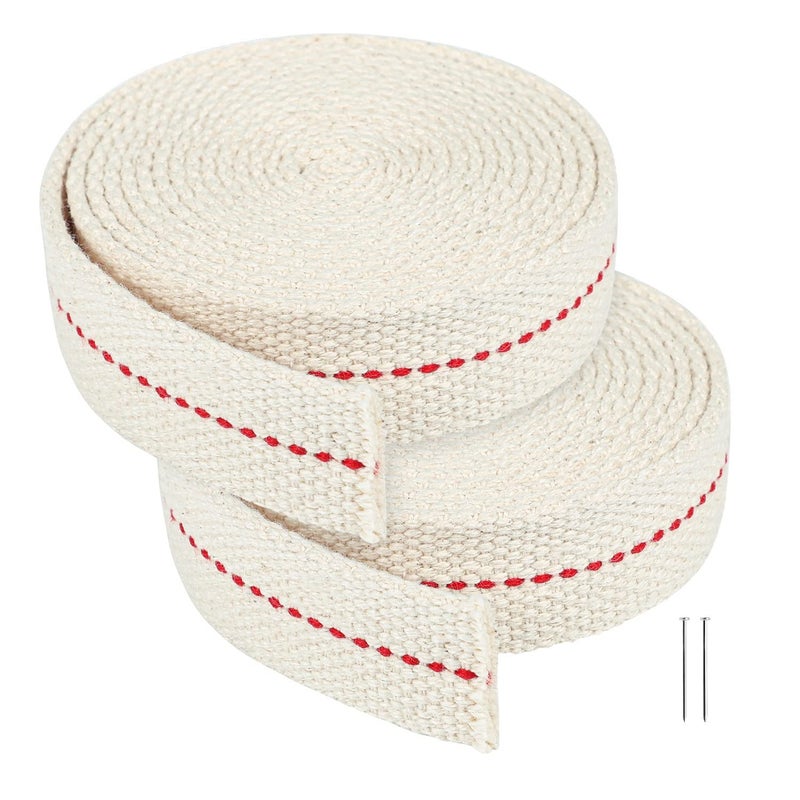Pengxiaomei 13 Feet 2 Rolls Cotton Oil Lamp Wick 78 Inch Replacement Oil Lanterns Wick for Oil Lamps and Oil Burners 