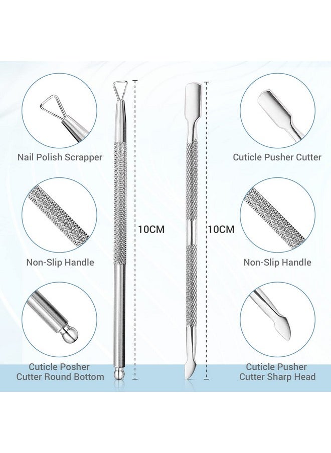 AZUREBEAUTY AZUREBEAUTY Stainless Steel Nail Cuticle Pusher 001  - Image 3