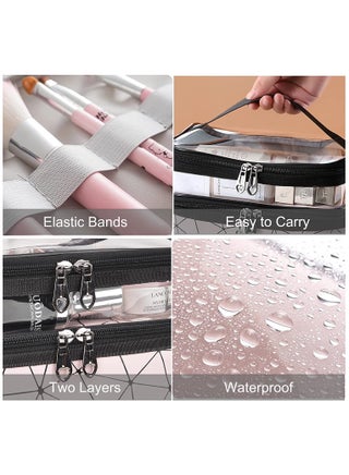 Cosmetic bag Double Layer Travel Makeup Bags For Women, Waterproof Portable Cosmetic Cases Make up Organizer for Makeup, Cosmetics Tools - view 5