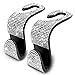 OSIFIT 2PCS Car Seat Hooks Bling Rhinestone Headrest Hooks Universal Bling Car Interior Accessories for Handbag Clothes Purse Water Bottle White - Image 2