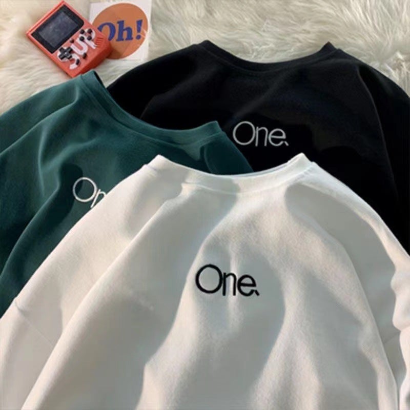 Mh Short-Sleeved Round Neck Pure Cotton Short-Sleeved T-Shirt Men'S Arrival Hong Kong-Style Trendy Loose Casual Half-Sleeved T-Shirt - Image 3