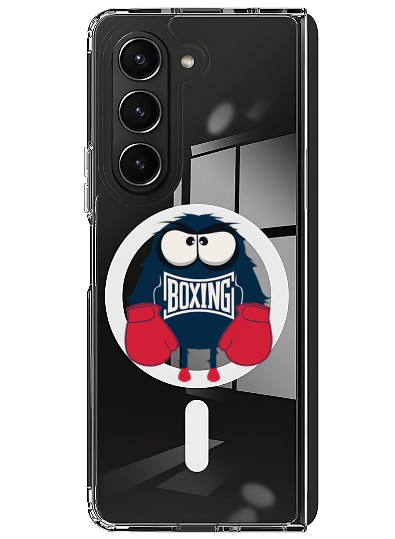 Theodor Magnetic Case for Samsung Galaxy Z Fold 5 Compatible with MagSafe Wireless Charging, Shockproof Phone Bumper Cover Boxing - Image 1