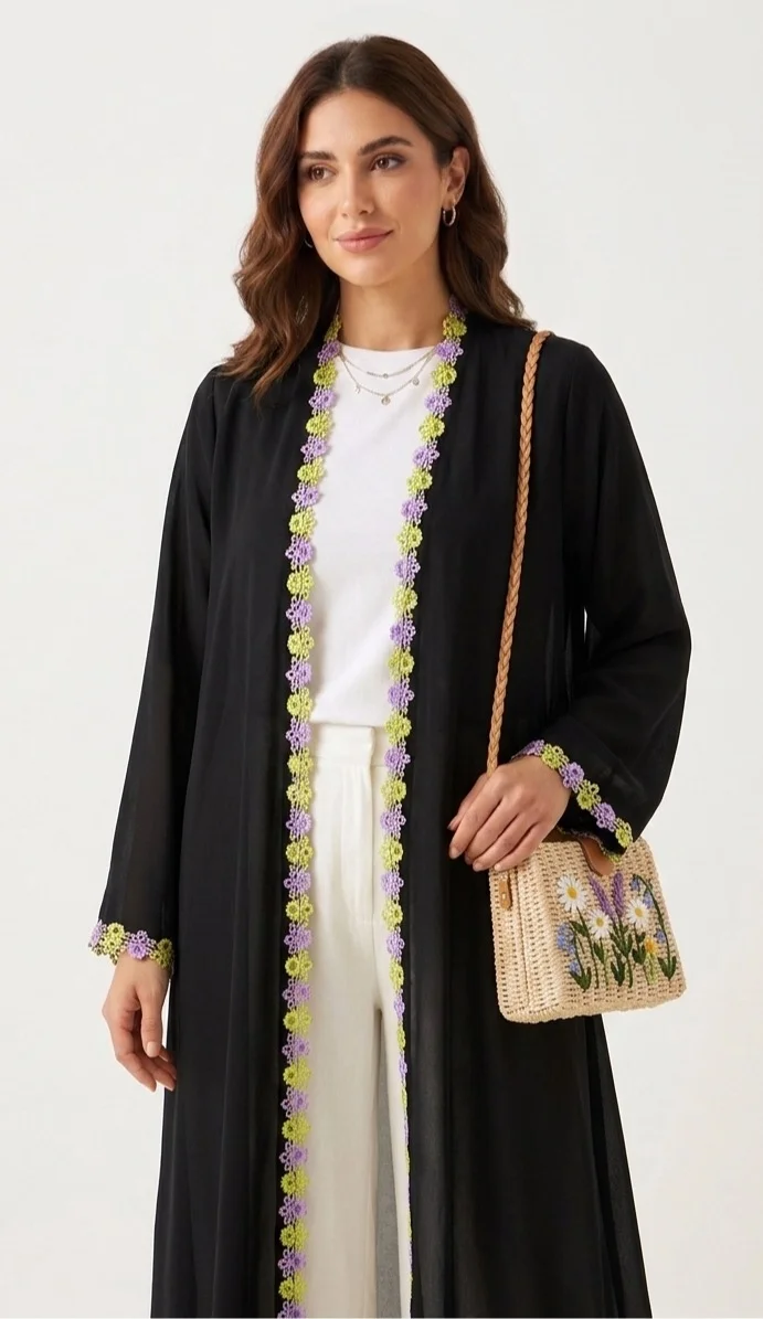Hadiyath Al Madinah Blossom Luxe Abaya - HM