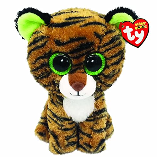 TY 2008075 Tiggy il Tigre Beanie Boos Plush Toy Brown 15 centimetri - Image 1