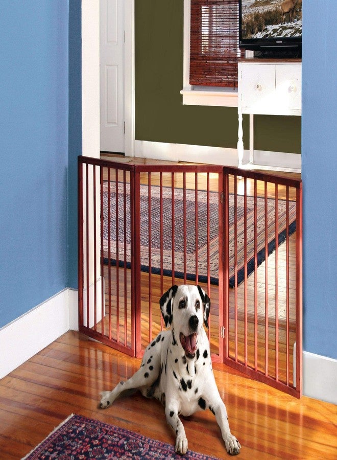 Etna Folding Wood Pet Gate- 3 Sections - Image 4