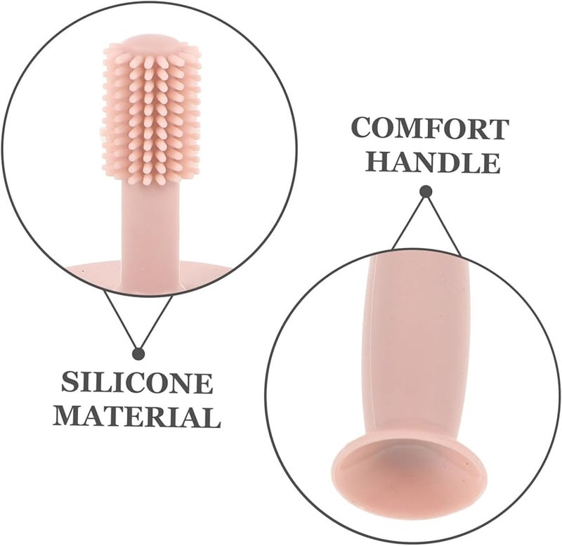 فرشاة أسنان سيليكون ناعمة للأطفال من عمر 0 إلى 2 سنة للأولاد والبنات - Image 5