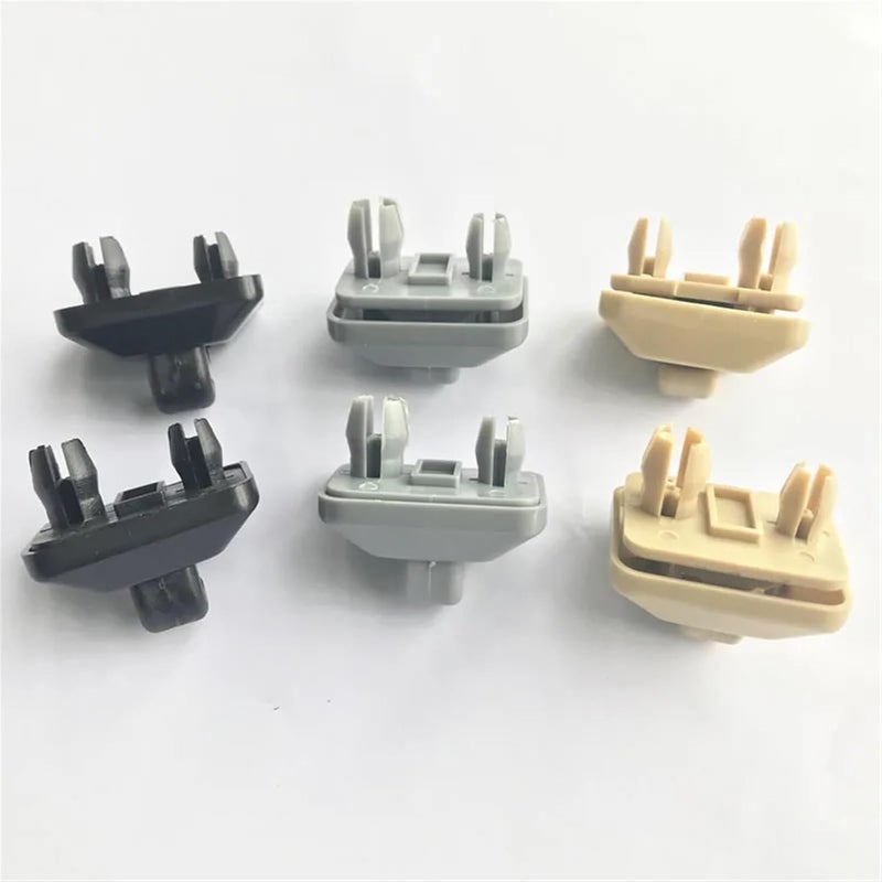 QASULER Sun Visor Clip Holder Hooks (2pcs Beige) - Image 4