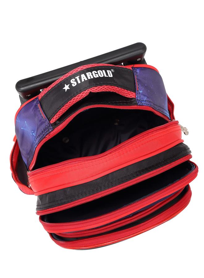 Stargold Baby Backpack 3Pcs For Baby Boys 1 lunch 1 Pencil Box And 1 Bag With Adjustable Strap For School 2 Wheels 12 Inch  - Image 4
