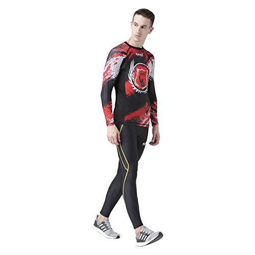 USI UNIVERSAL Rash Guard for Gym, Running, Cycling, Swimming, Cricket, Basketball | Rashguard Swimming Costume for Men | Rash Guard for Man (Large, Red) - Image 4