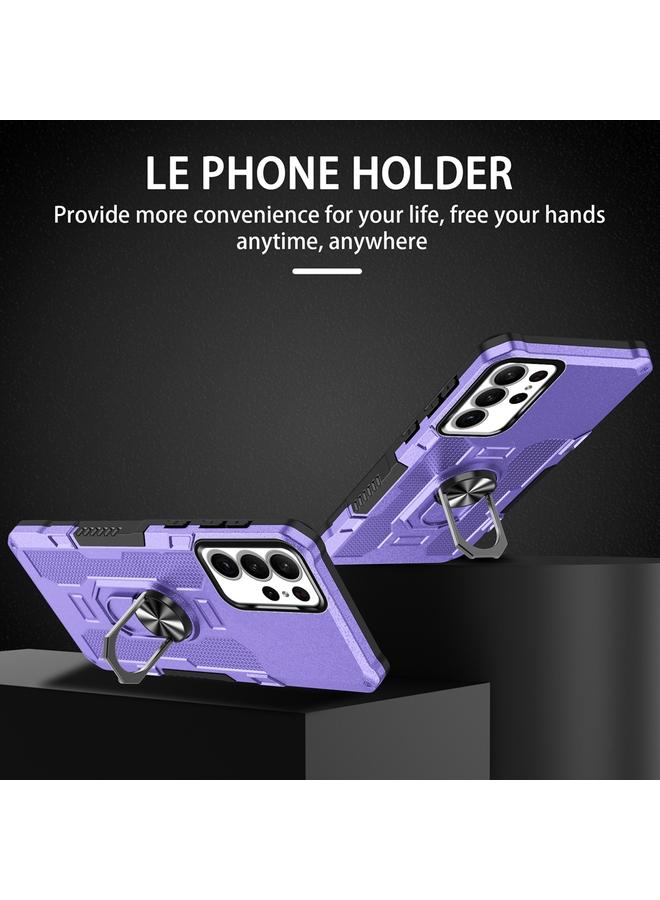 اس-توب جراب لهاتف Samsung Galaxy S23 Ultra 5G مع حامل حلقي وغطاء هاتف هجين - Image 2