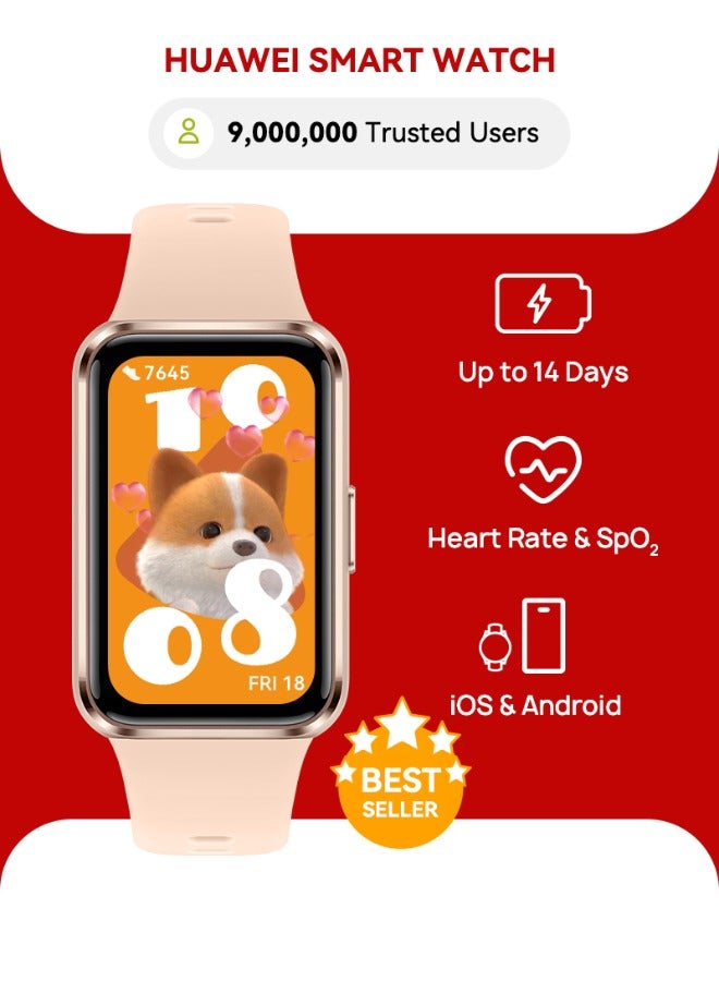 HUAWEI Band 11 Health and Fitness Tracker, Smart Watch, 24/7 Health Intelligence, HRV, Sleep Tracking, Stress Monitor, Emotional Wellbeing, Ultra-Slim, iOS & Android, Up to 14 Days Battery Life Beige - Image 1