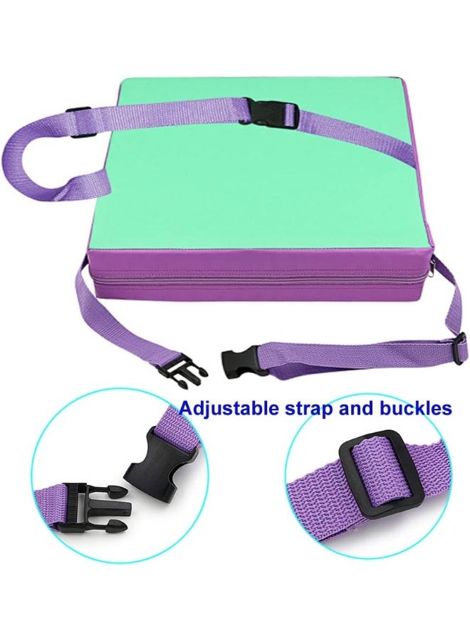 SUNMALL وسادة رفع كرسي الطعام SUNMALL قابلة للحمل وقابلة للفك وقابلة للتعديل كرسي مرتفع للأطفال الرضع والأطفال الصغار وسادة مقعد سميكة قابلة للغسل - Image 3