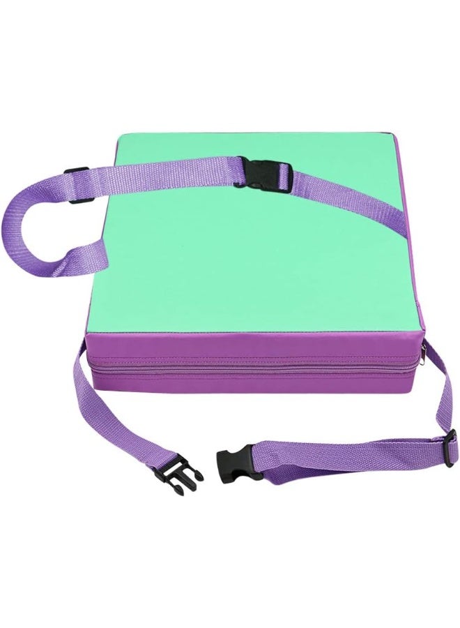 SUNMALL وسادة رفع كرسي الطعام SUNMALL قابلة للحمل وقابلة للفك وقابلة للتعديل كرسي مرتفع للأطفال الرضع والأطفال الصغار وسادة مقعد سميكة قابلة للغسل - Image 1