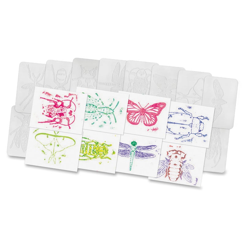 Roylco Rubbing Plates - True Insects; Set of 16; no. R-5803(Colors May Vary) - Image 4