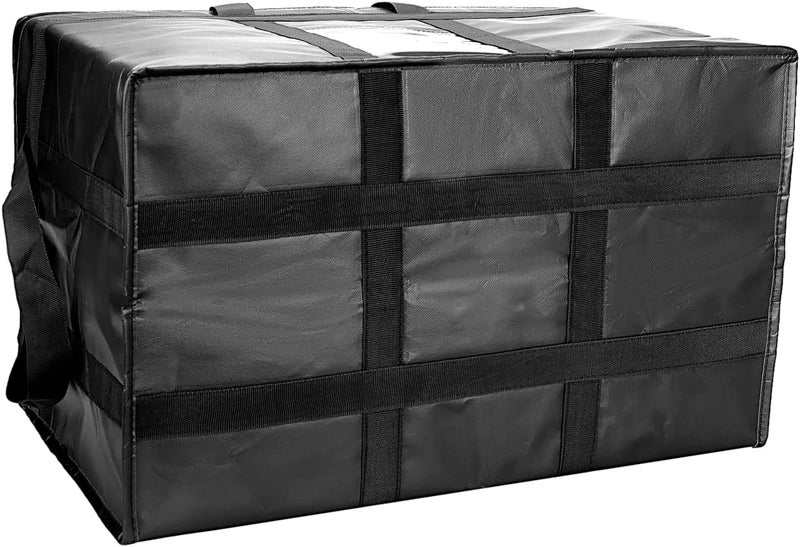 Yalin XXXL Large Insulated Cooler Bag, Styrofoam Cooler of Keep Food Hot or Cold, Reusable Double Zipper Food Delivery Bag for Grocery Shopping, 23" W x 15" H x 14" D (Black, 3XL (Pro)) - Image 5