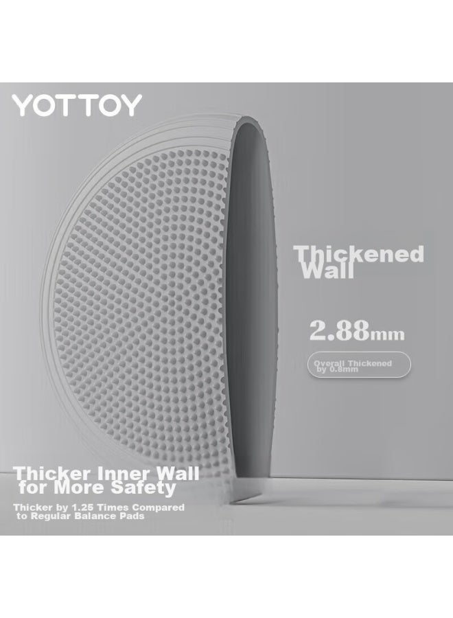 YOTTOY Yottoy Yoga Balance Ball, Core Strength Training, Fitness Foot-standing Air Cushion, Thickened Semi-circular, Children's Ankle Exercise Equipment - Image 4