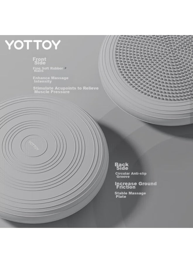 YOTTOY Yottoy Yoga Balance Ball, Core Strength Training, Fitness Foot-standing Air Cushion, Thickened Semi-circular, Children's Ankle Exercise Equipment - Image 3