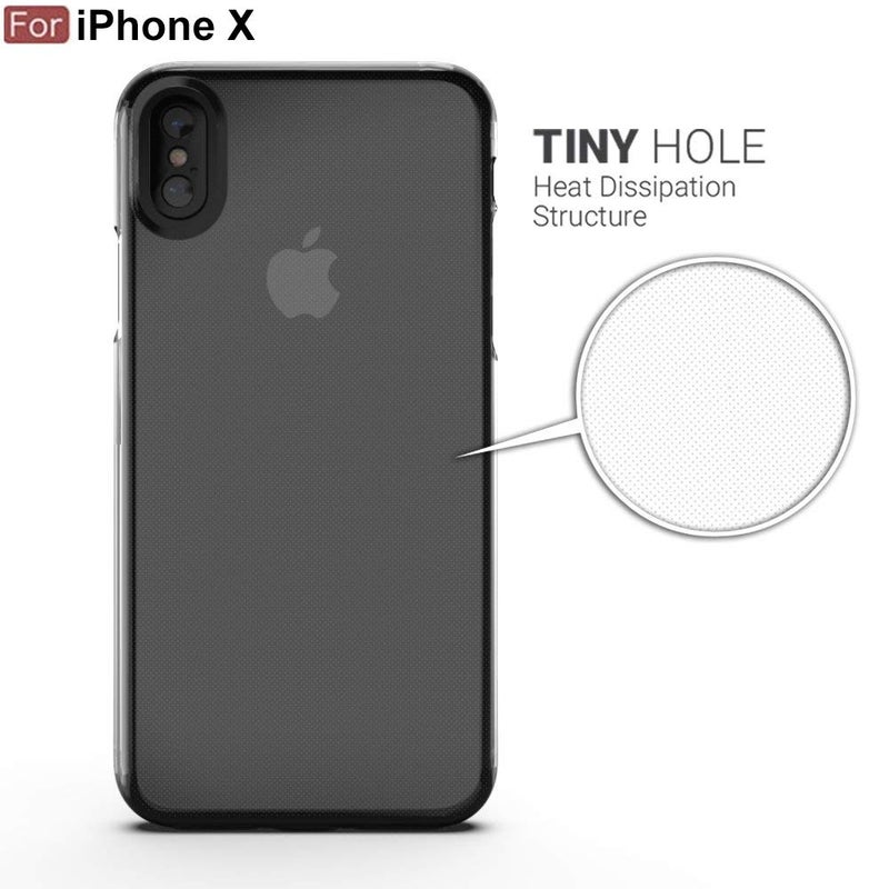 Cedo iPhone X/XS Clear Case | Soft Flexible Slim-Fit | Full Body 360 Protection Shock Proof TPU Back Cover (Transparent) - Image 2