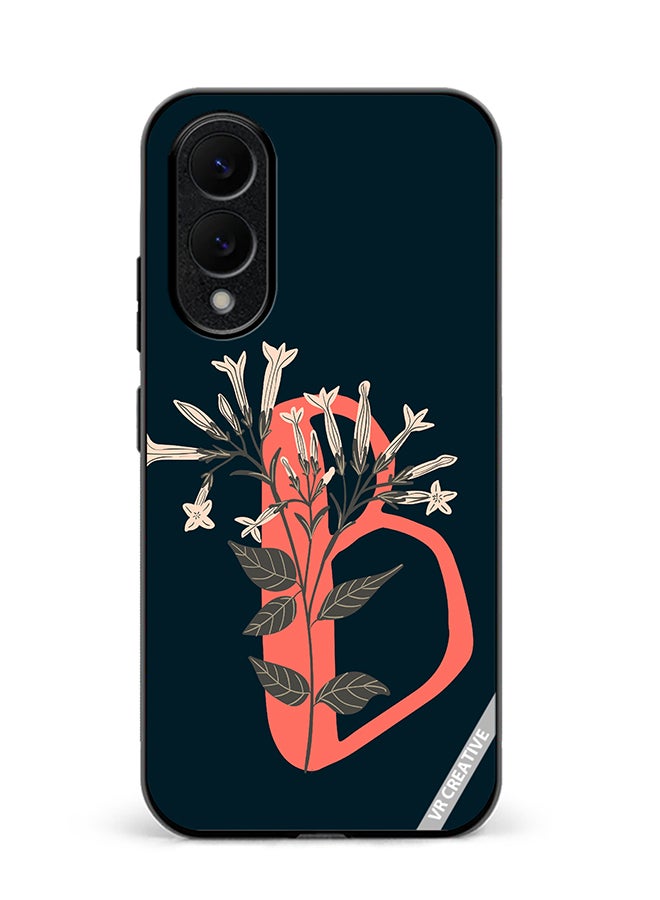 Protective Case Cover For Samsung Galaxy S25 Edge Alphabet B Design Multicolour