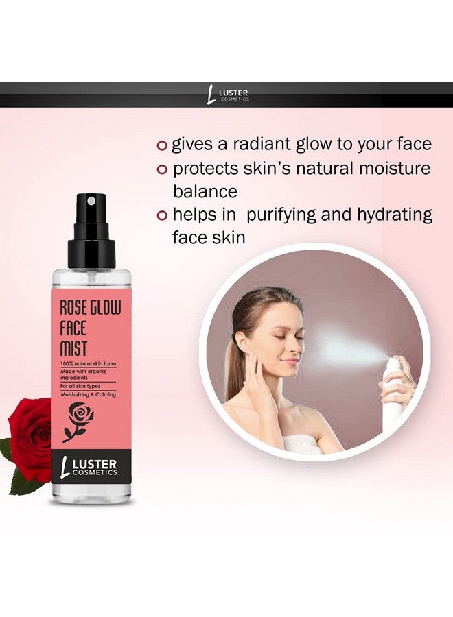 Luster Cosmetics Rose Glow & Refreshing & Red Wine Face Mist Skin Toner | Combo | Moisturizing & Tightens Pores | All Skin Types | Paraben & Sulfate Free -115ml (Pack of 3) - Image 4