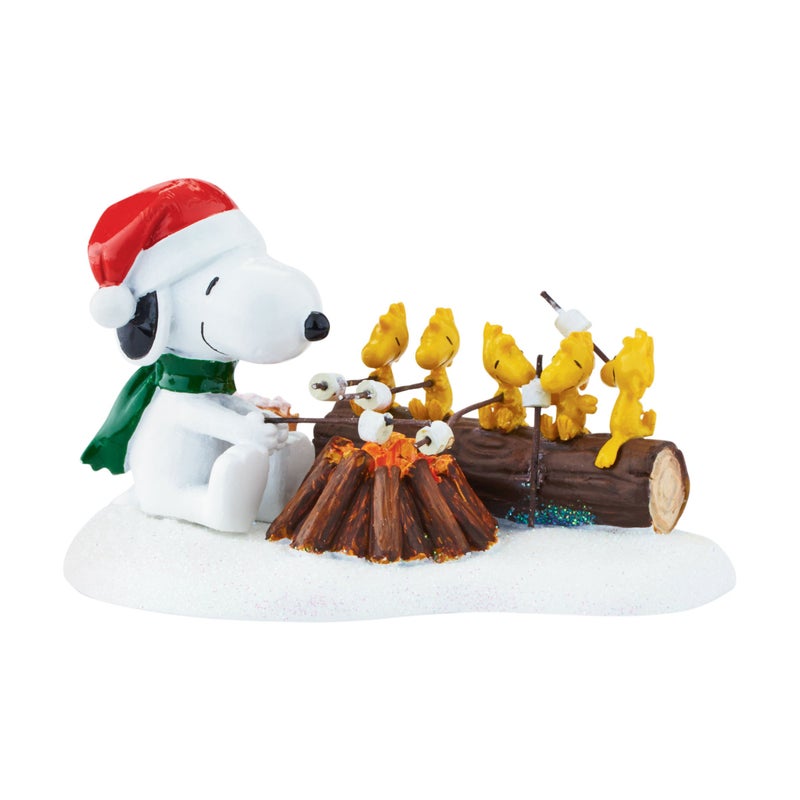 القسم 56 تمثال ملحق صغير من Peanuts Village Campfire Buddies