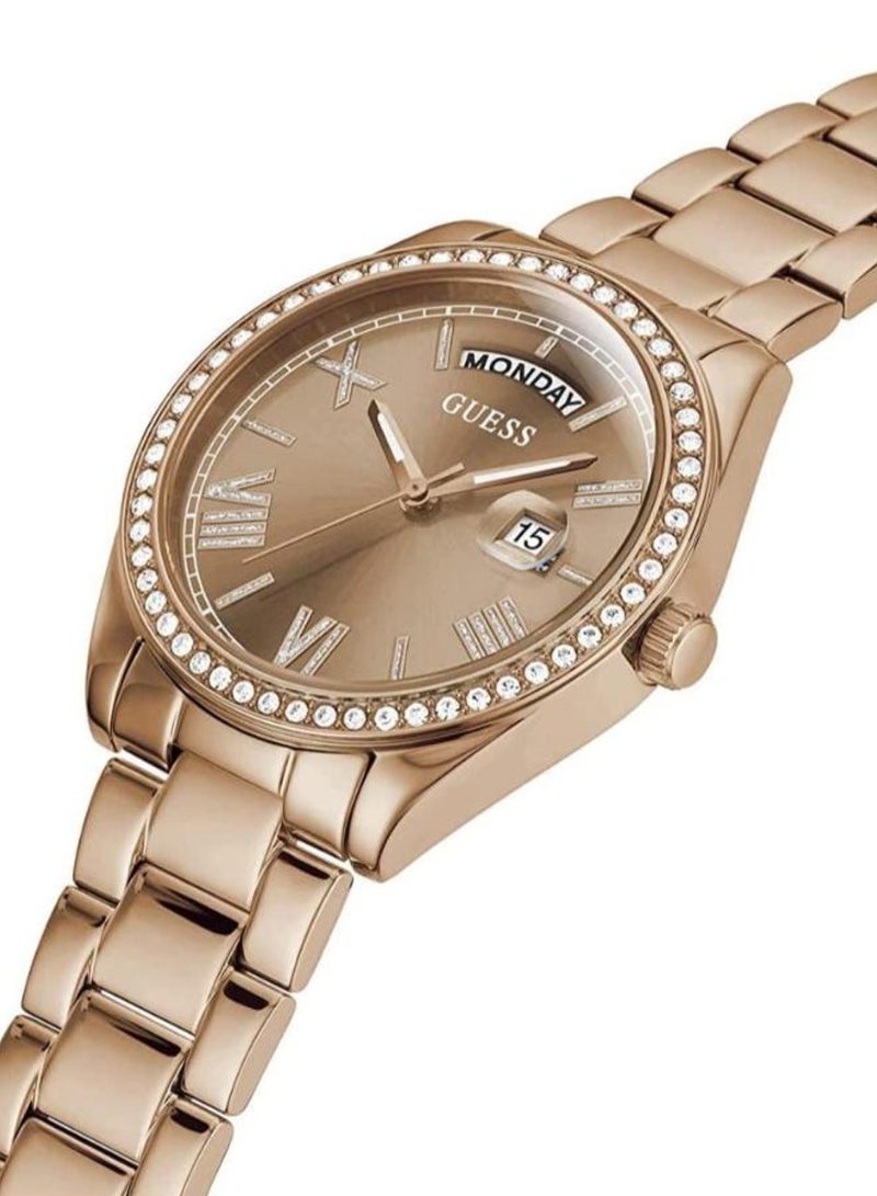 GUESS Women's Luna Analog Stainless Steel Wrist Watch GW0307L3 - 36mm - Rose Gold - Image 3