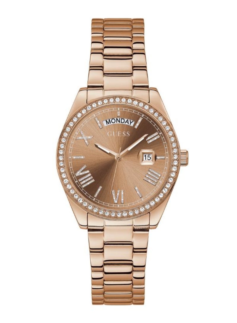 GUESS Women's Luna Analog Stainless Steel Wrist Watch GW0307L3 - 36mm - Rose Gold - Image 1