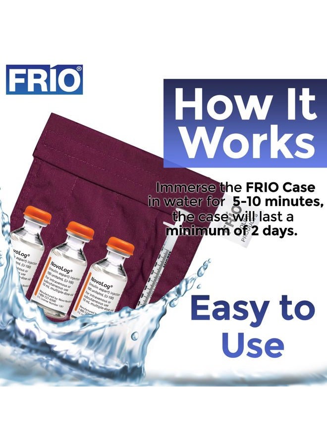 Frio محفظة صغيرة لتبريد الأدوية - 45+ ساعة من الراحة الخالية من الأنسولين - حقيبة سفر بدون ثلج - Image 3