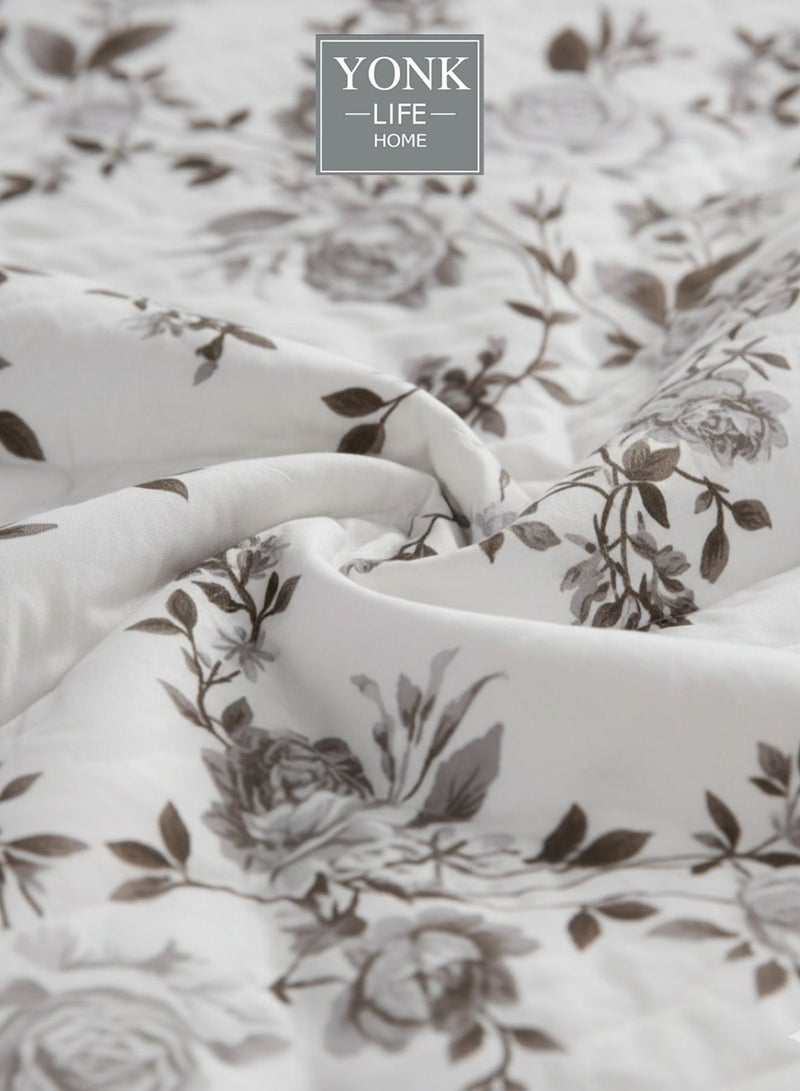 يونك مفرش مزدوج من مايكروفايبر، يناسب سرير بحجم 200 سم × 200 سم، 6 قطع ، قابل للاستخدام من الوجهين - Image 5