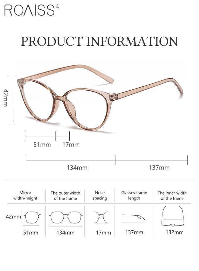 roaiss 3PCS Blue Light Blocking Sunglasses Anti UV and Glare Blue Light Filter Computer Glasses Cat Eye Color Changing Eyewear for Men Women - Image 3
