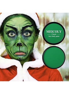 MEICOLY MEICOLY Green Face Body Paint,Washable Christmas Cosplay Face Paint,Stocking Stuffers for Christmas,Hunting Hulk Gamora Face Paint,Face Painting for Adults and Kids,SFX Witch Cosplay Halloween Makeup  - Image 2