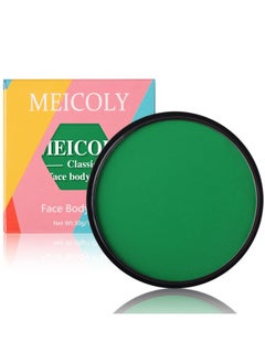 MEICOLY MEICOLY Green Face Body Paint,Washable Christmas Cosplay Face Paint,Stocking Stuffers for Christmas,Hunting Hulk Gamora Face Paint,Face Painting for Adults and Kids,SFX Witch Cosplay Halloween Makeup  - Image 1