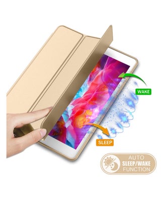 Smart Case Compatible with iPad Air 1st Generation 2013 A1474 A1475 A1476 (NOT for iPad Air 2), Case Flip Cover Leather Case Soft TPU Back And Trifold Stand With Auto Sleep (Gold) - pzsku/Z052BE08B77D979567F4DZ/45/_/1716882717/d788ad3b-f9a9-40b3-ba94-bbe6e1bb09e6