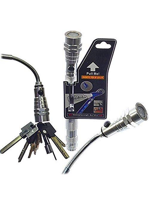 Instakart Instakart Metal Telescoping 3 Led Torch Flashlight Flexible Magnetic Pick Up Tool Lamp Pen Light  - Image 5