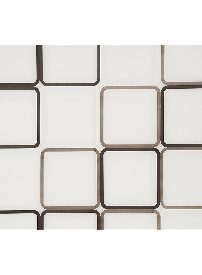 إيروريكس ستارة دش مقاومة للماء بطباعة مربعة 180 × 200 سم - Image 3